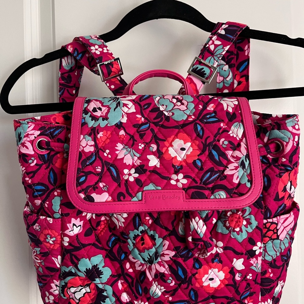 Vera Bradley Fashion Backpack Bloom Berry
